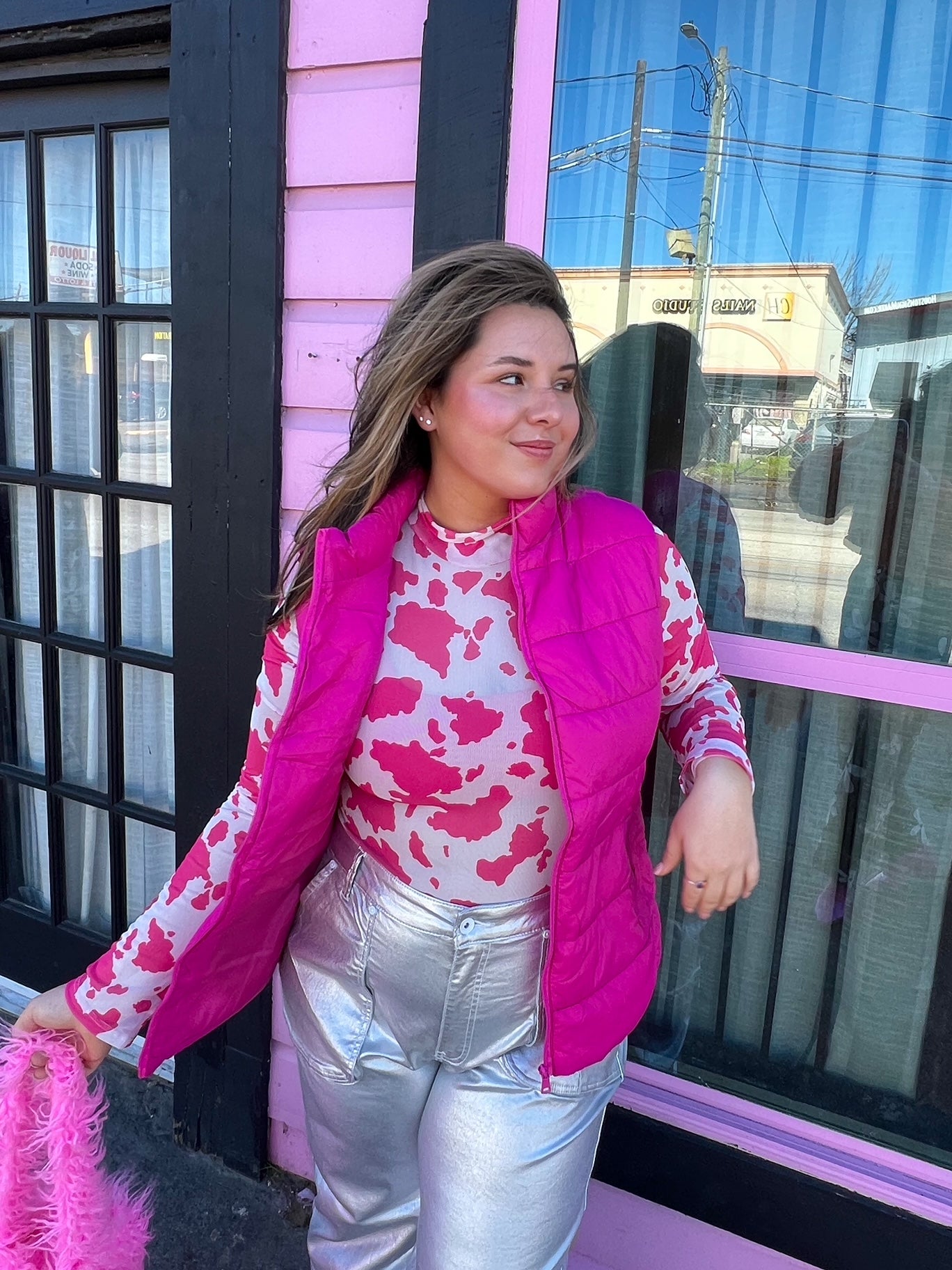 Pink Puffer Vest (S-3XL)