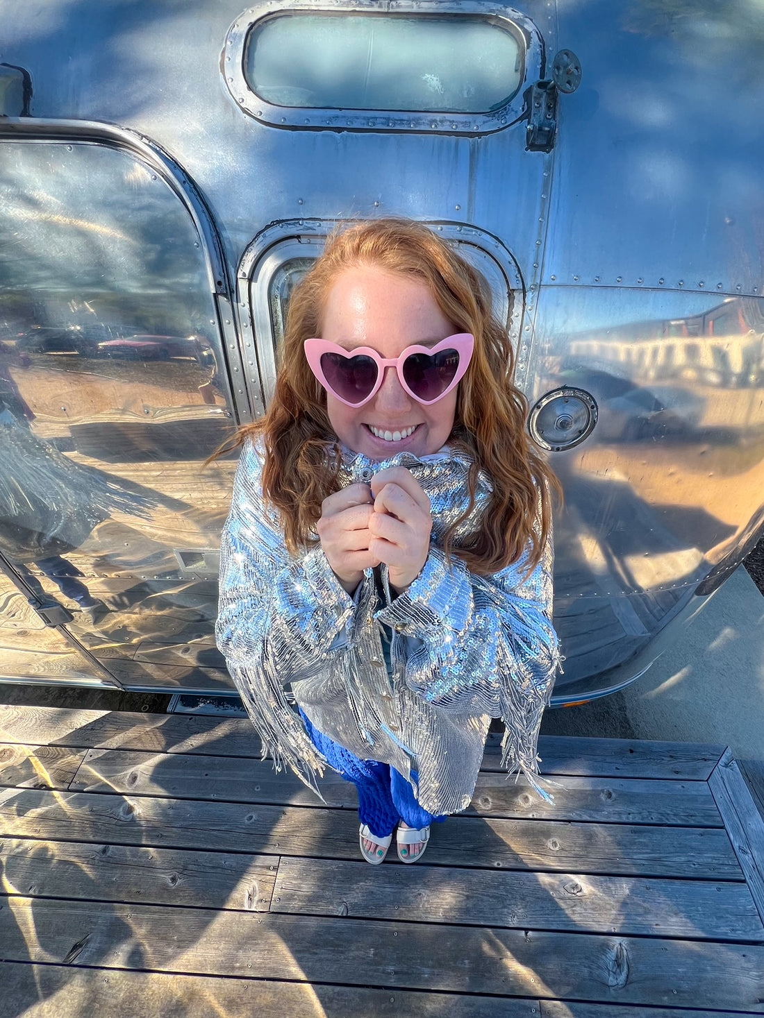 Super Star Fringe Jacket in Silver(S-3XL)