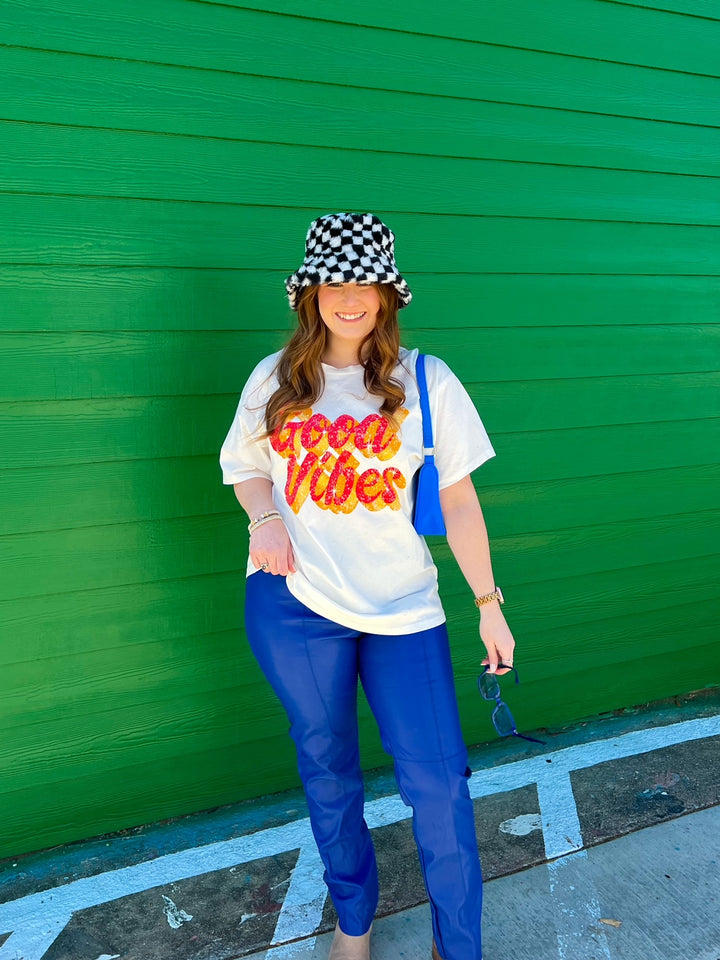 Good Vibes Oversized Tee (small)