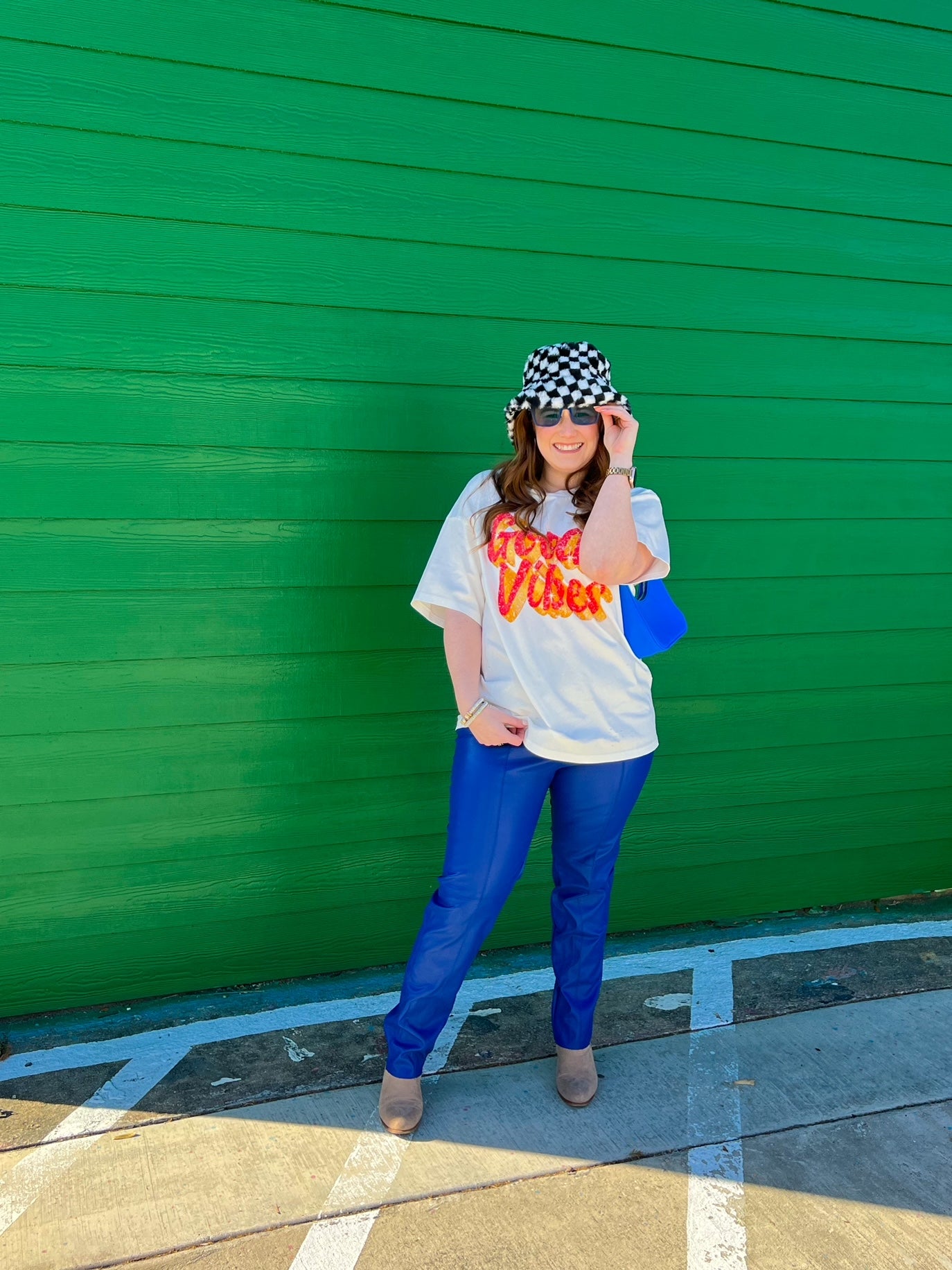 Good Vibes Oversized Tee (small)