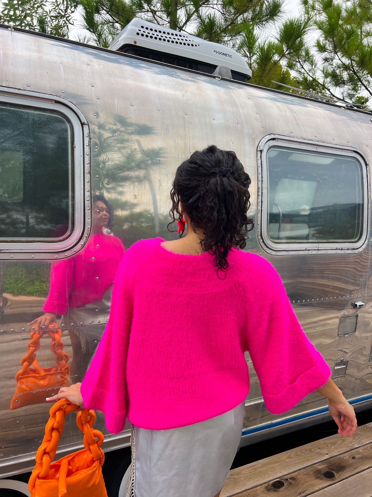 Tickled Pink Fuzzy Sweater (S-3X)