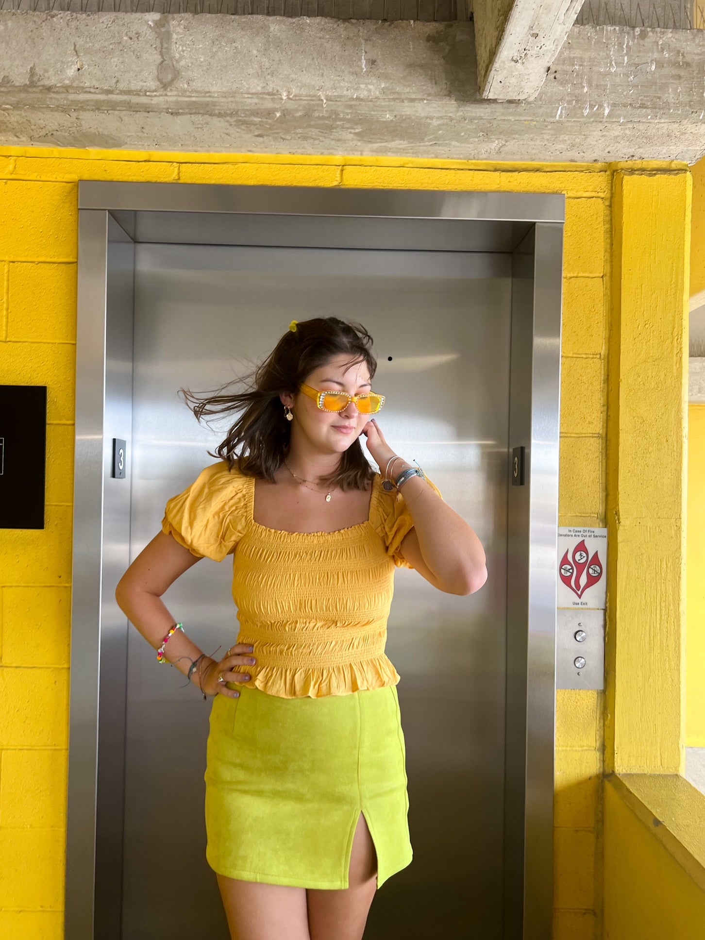 Sightseeing Top in Yellow (S-L)