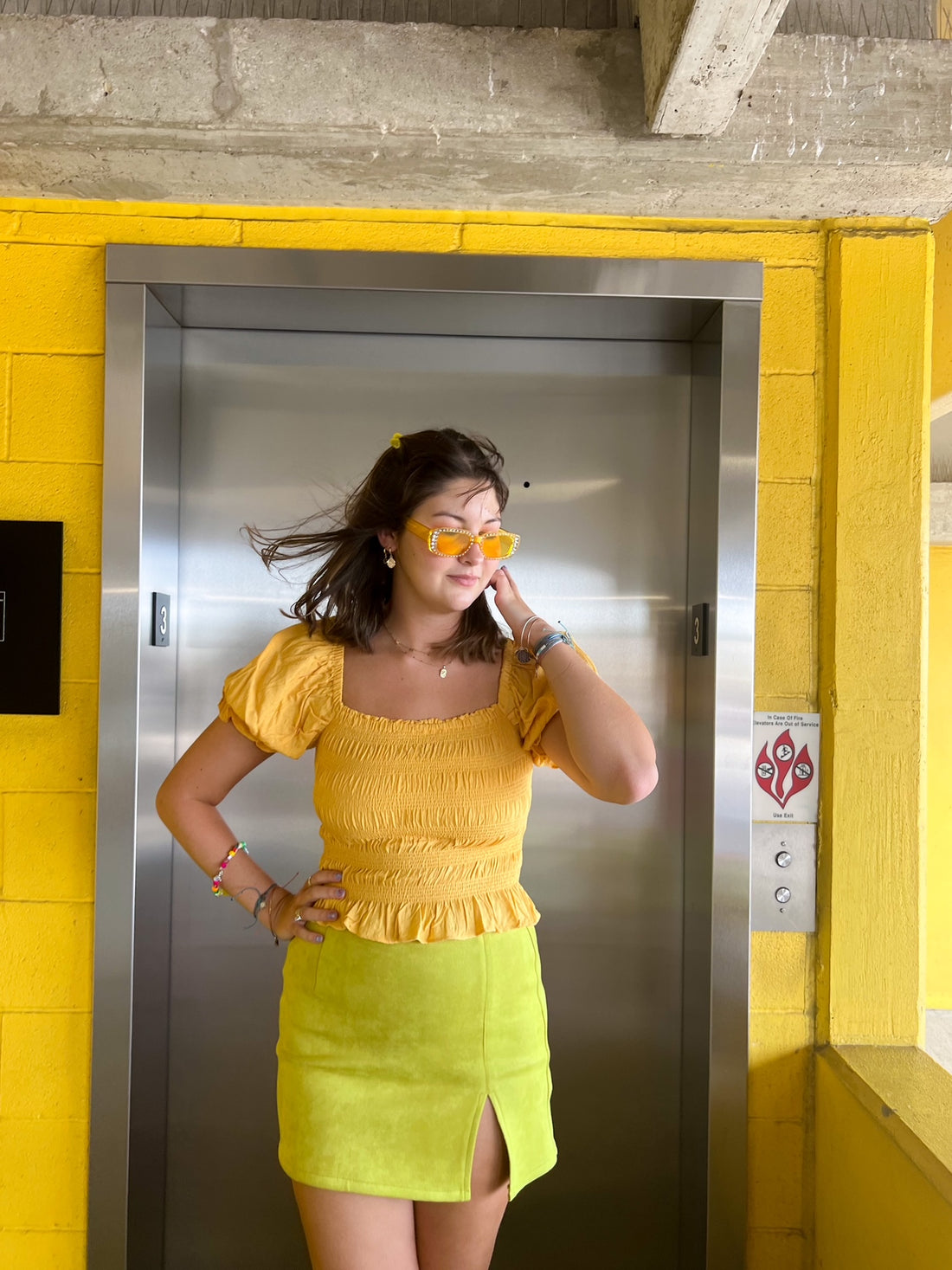 Sightseeing Top in Yellow (S-L)