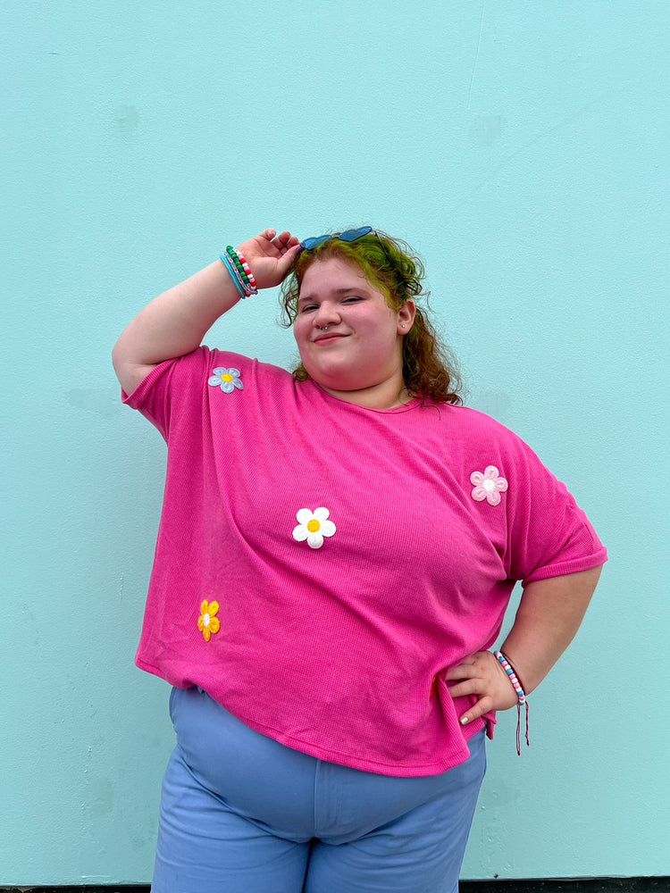 Wonder Flower Top in Pink (S-3XL)