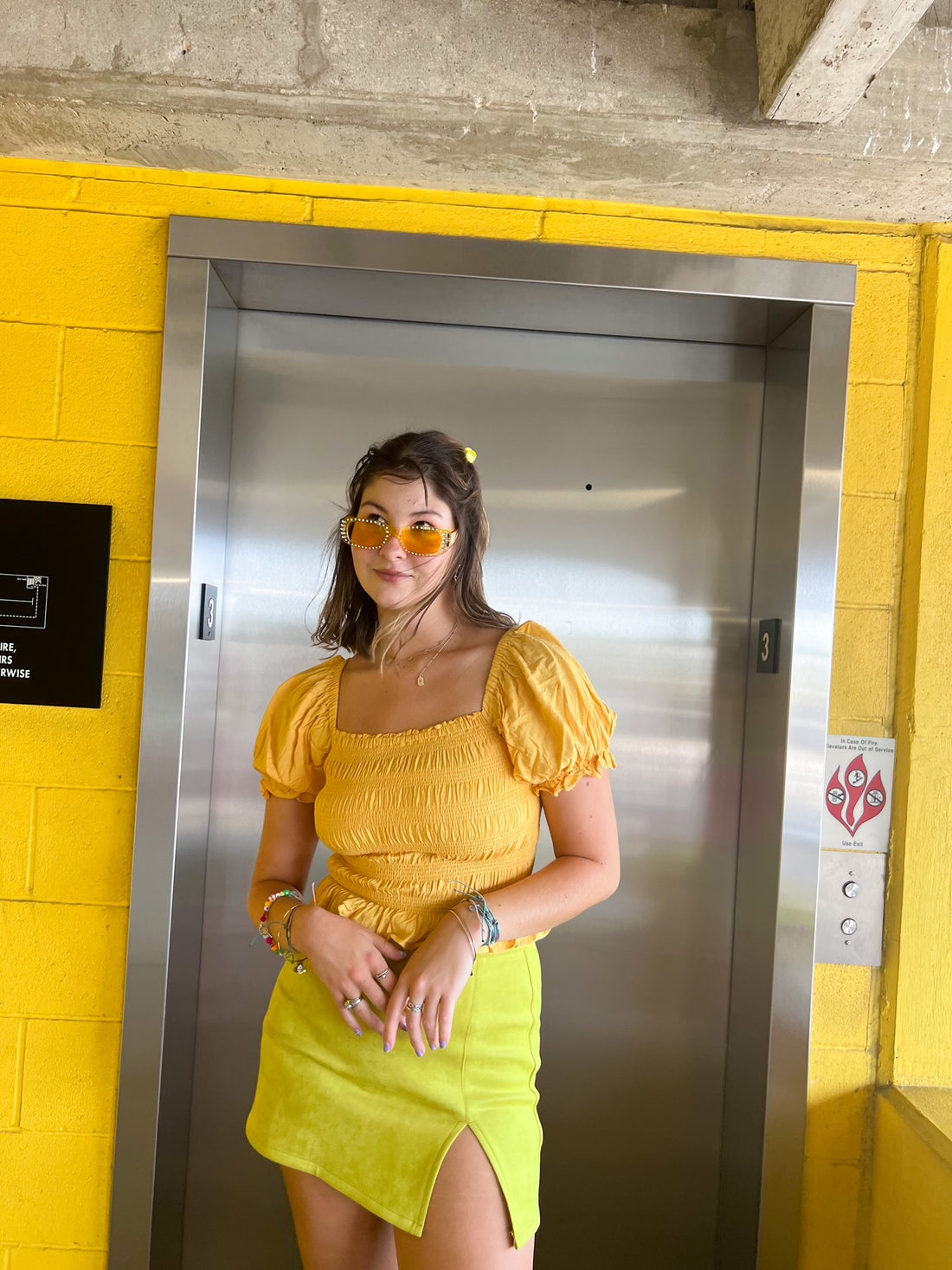 Sightseeing Top in Yellow (S-L)