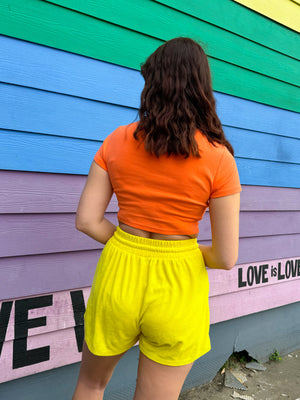 Live Each Day Yellow Terry shorts (S-3XL)