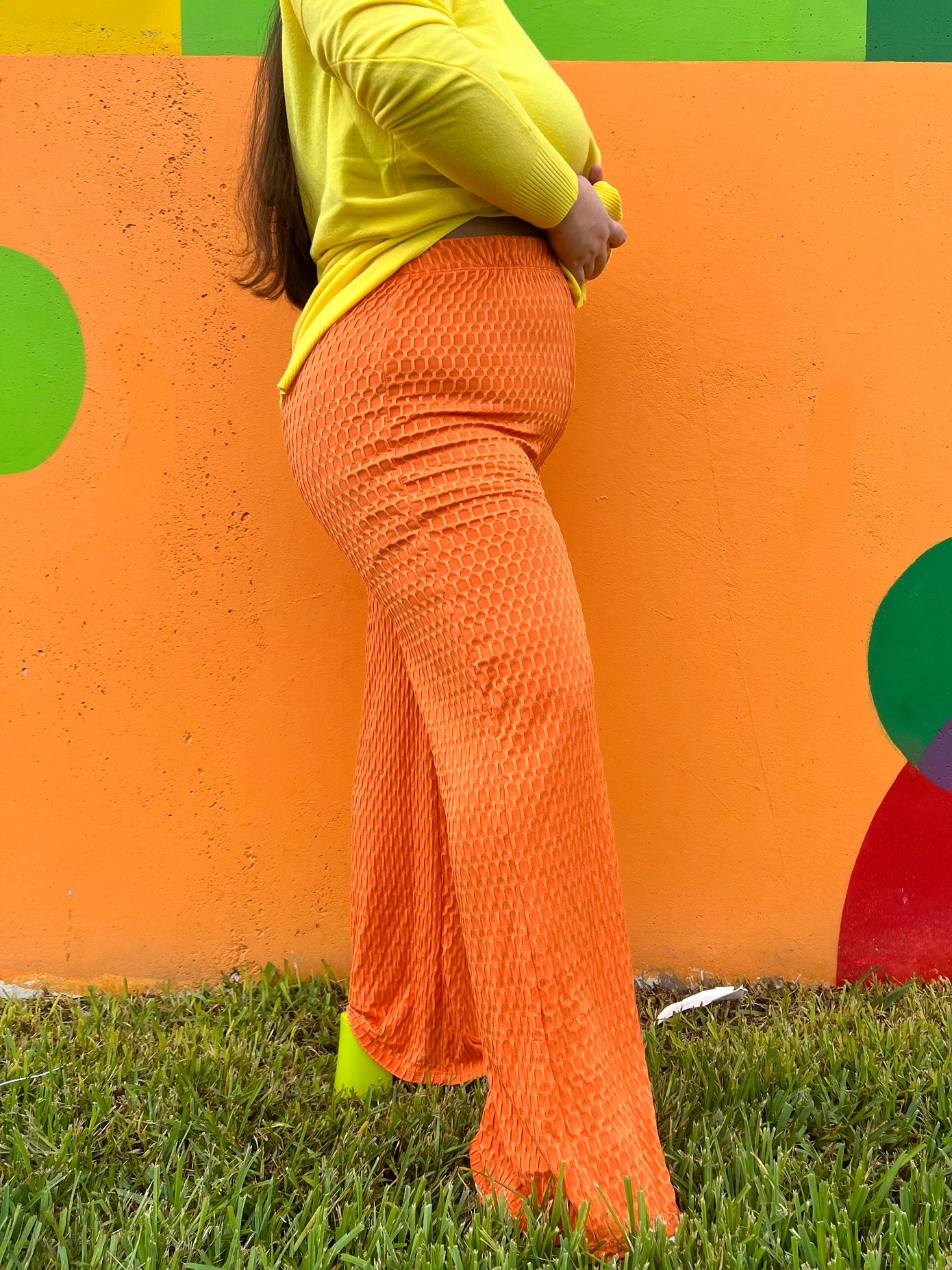 Cinema Flare Pants in Orange (S-3XL)
