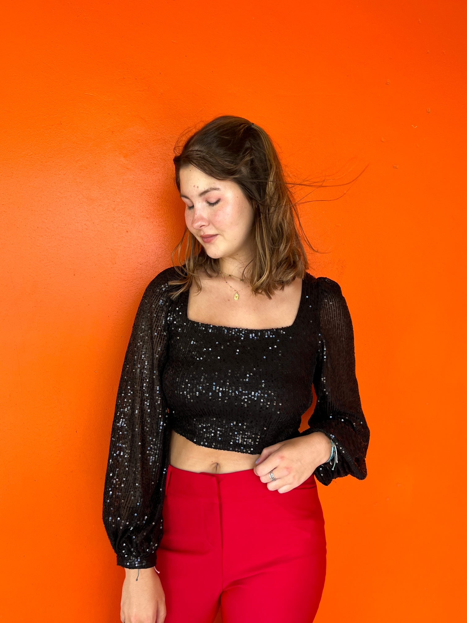 Light Up Sequin Top (S-L)