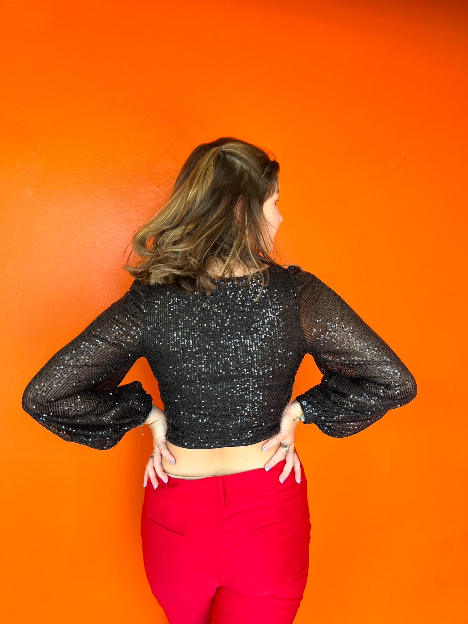 Light Up Sequin Top (S-L)