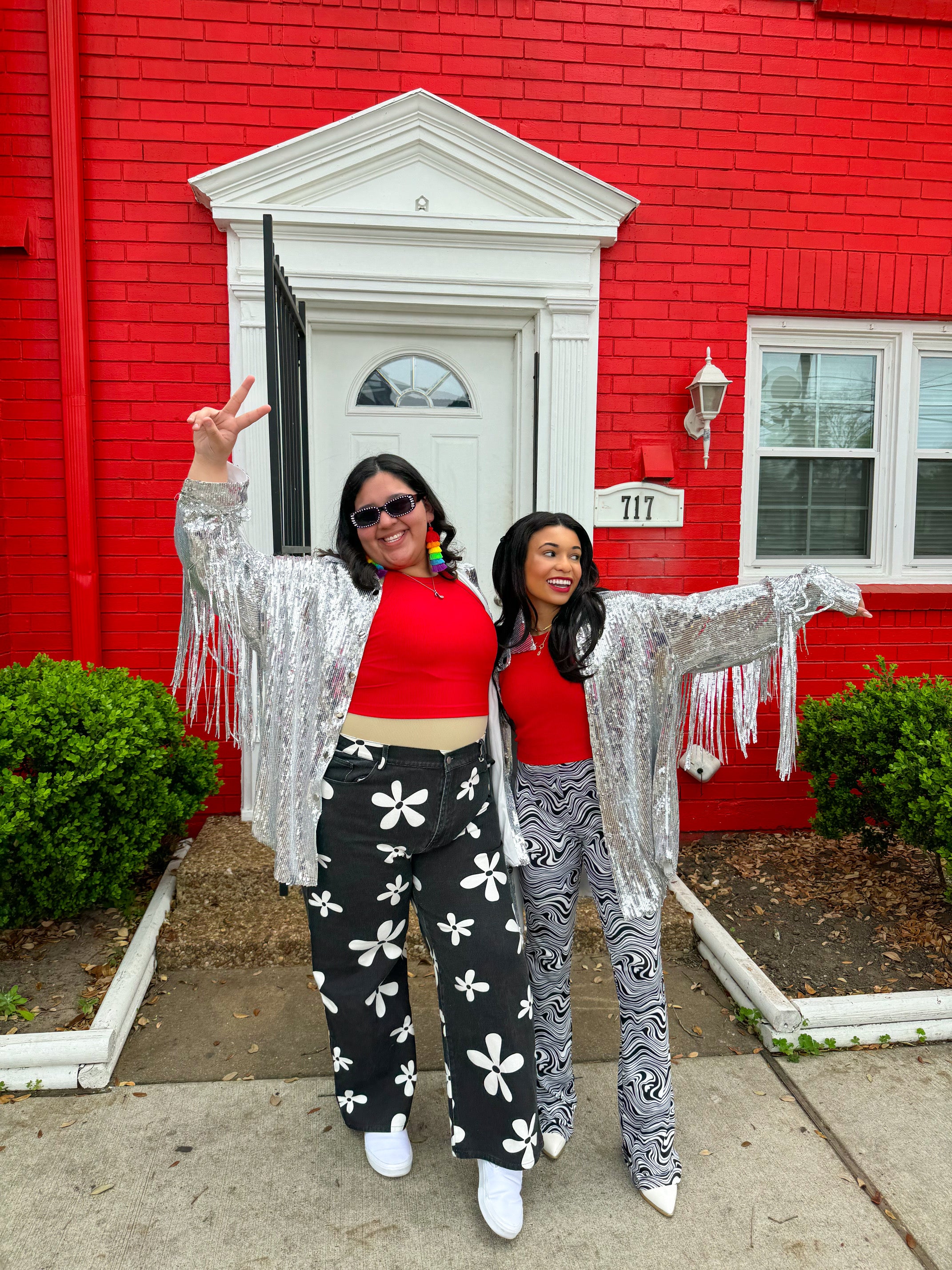 Super Star Fringe Jacket in Silver(S-3XL)