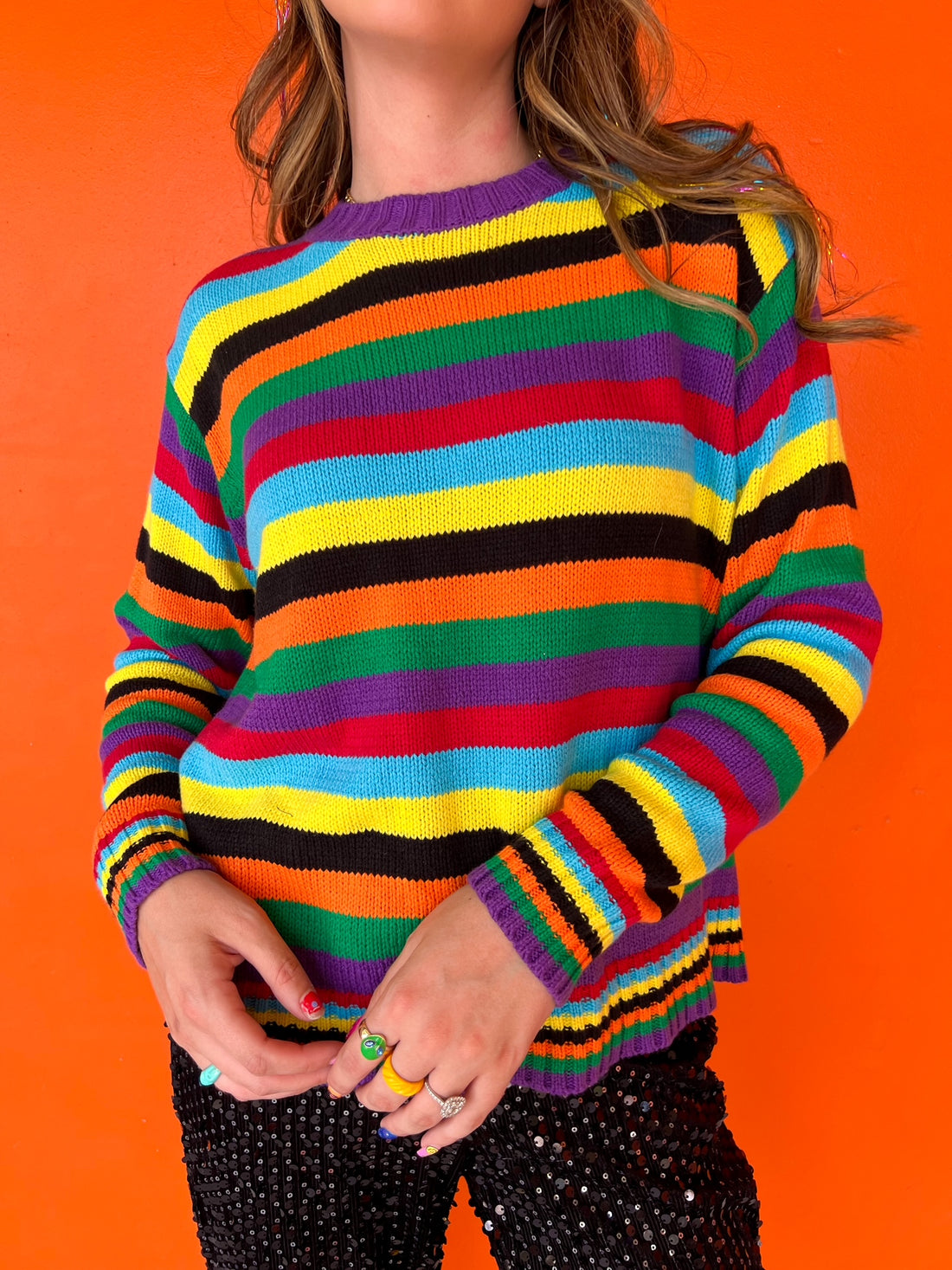The Iris Rainbow Sweater (small)