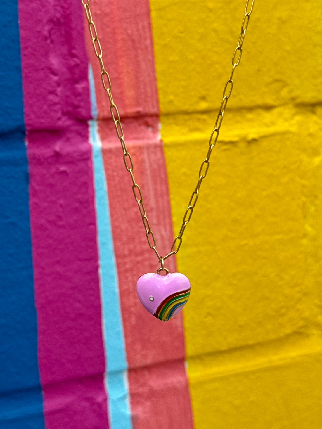 Pink Heart Necklace