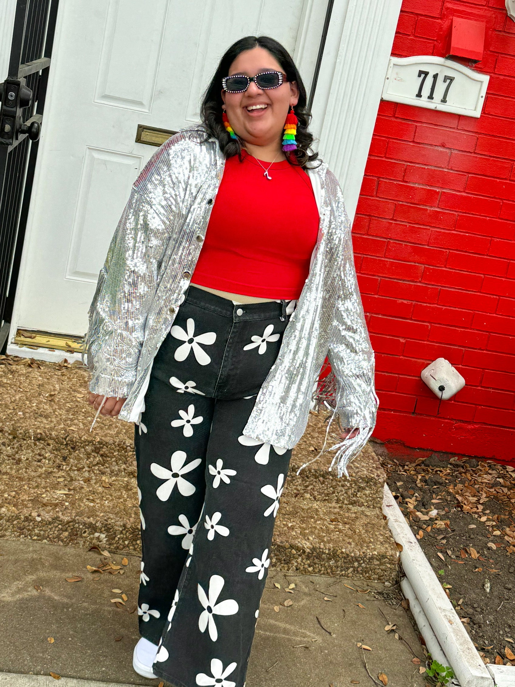 Bikini Bottom Printed Jeans (L-3XL)