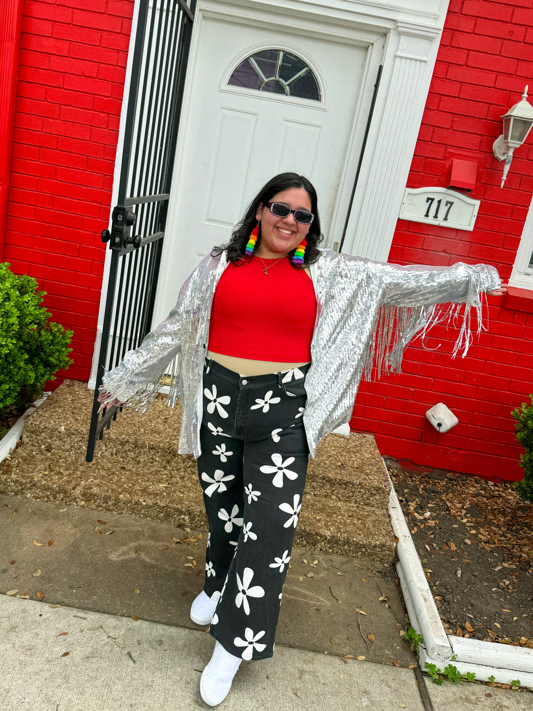 Bikini Bottom Printed Jeans (L-3XL)