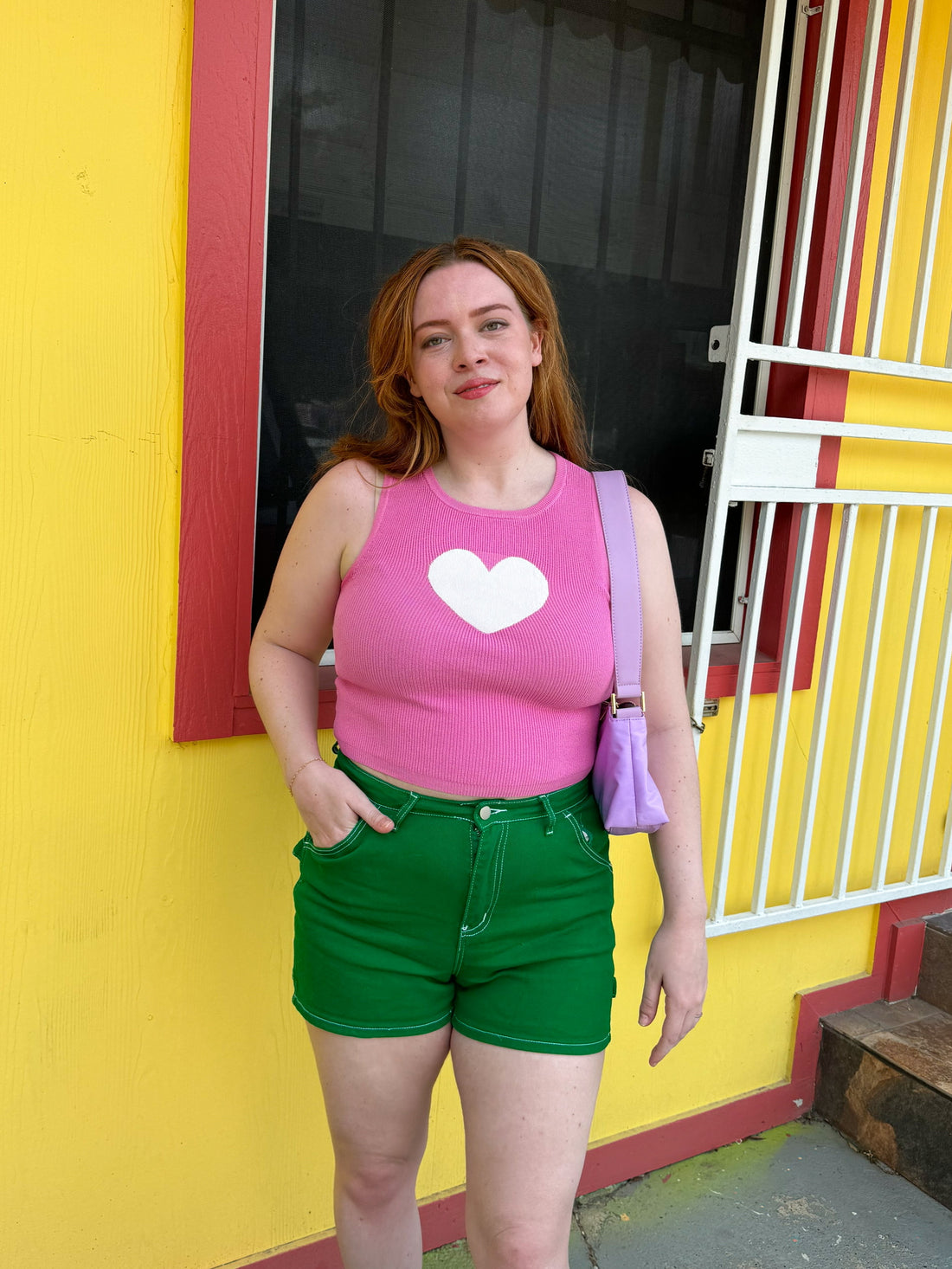 Happier than Ever Shorts in Green (S-3XL)