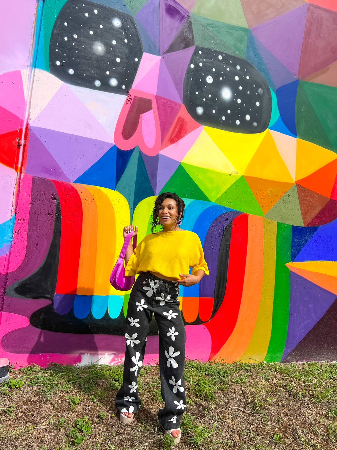 Bikini Bottom Printed Jeans (L-3XL)