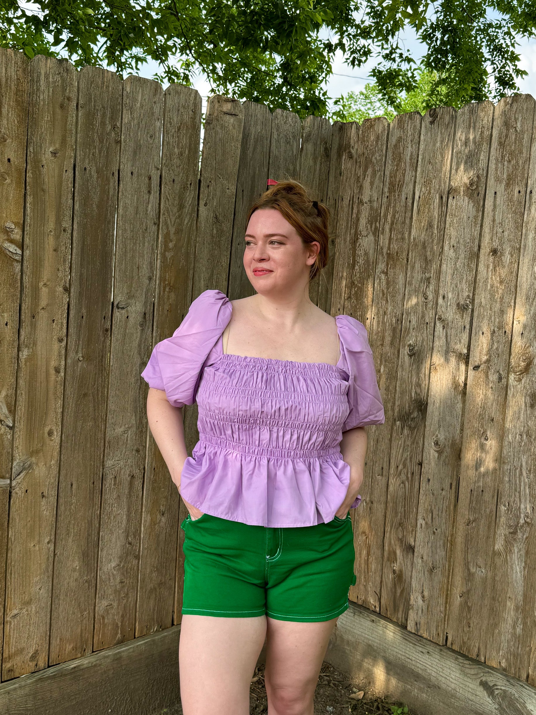 Happier than Ever Shorts in Green (S-3XL)