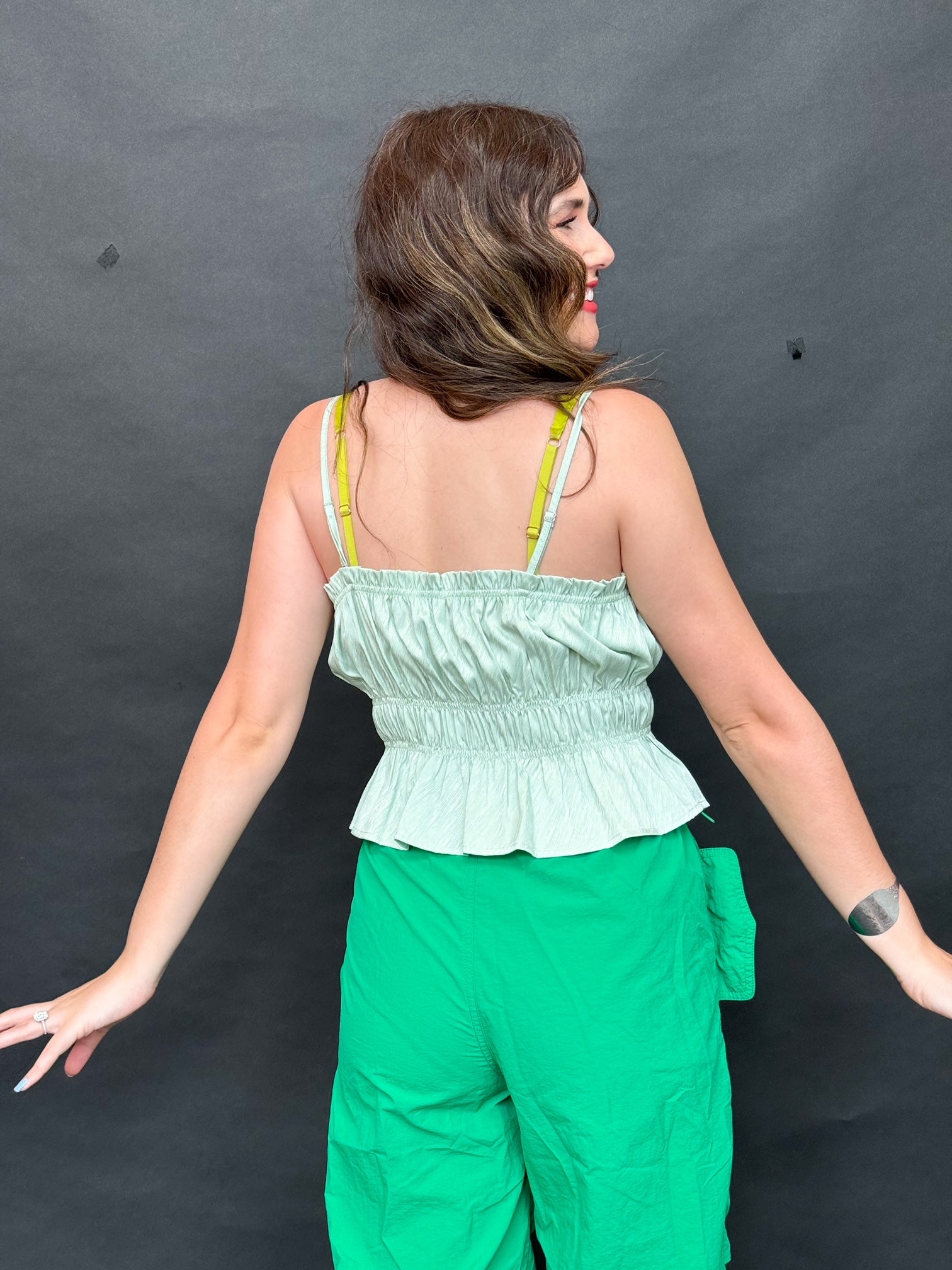 Satin Fields Top (S-L)