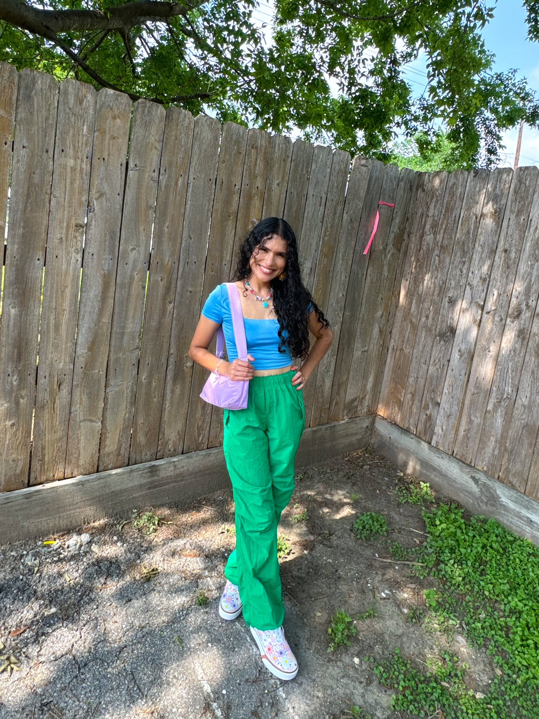 Green Parachute Pants (Large)