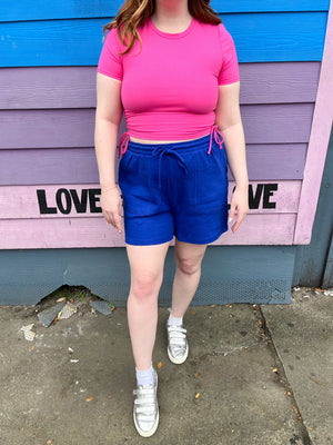 Blue Easy Breezy Lounge Shorts (S-3XL)