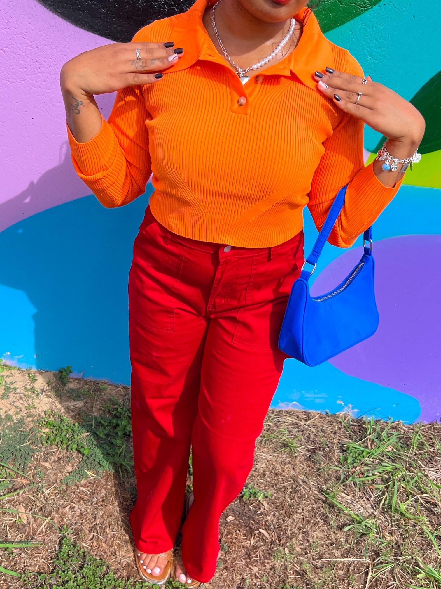 Pumpkin Picking Long Sleeve in Orange(S-3XL)