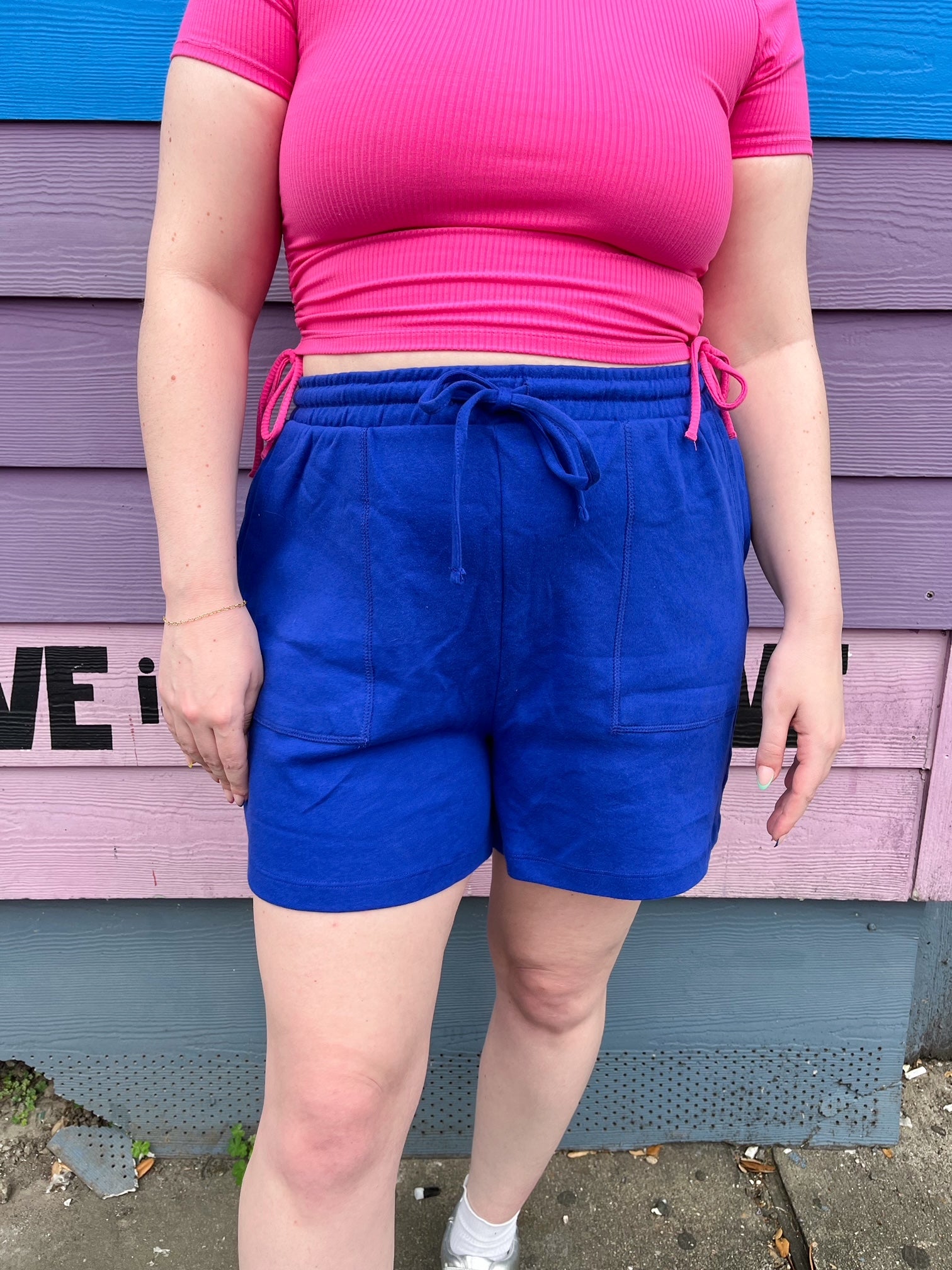 Blue Easy Breezy Lounge Shorts (XL-3XL)