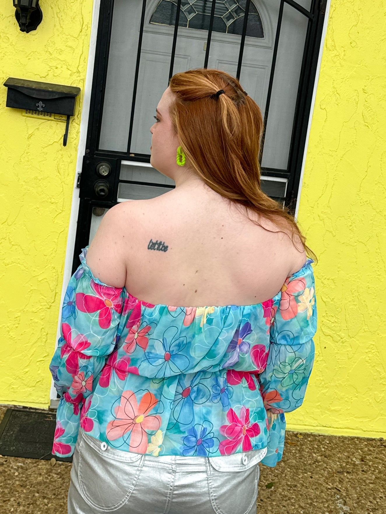 More Flowers Off the Shoulder Top (S-XL)