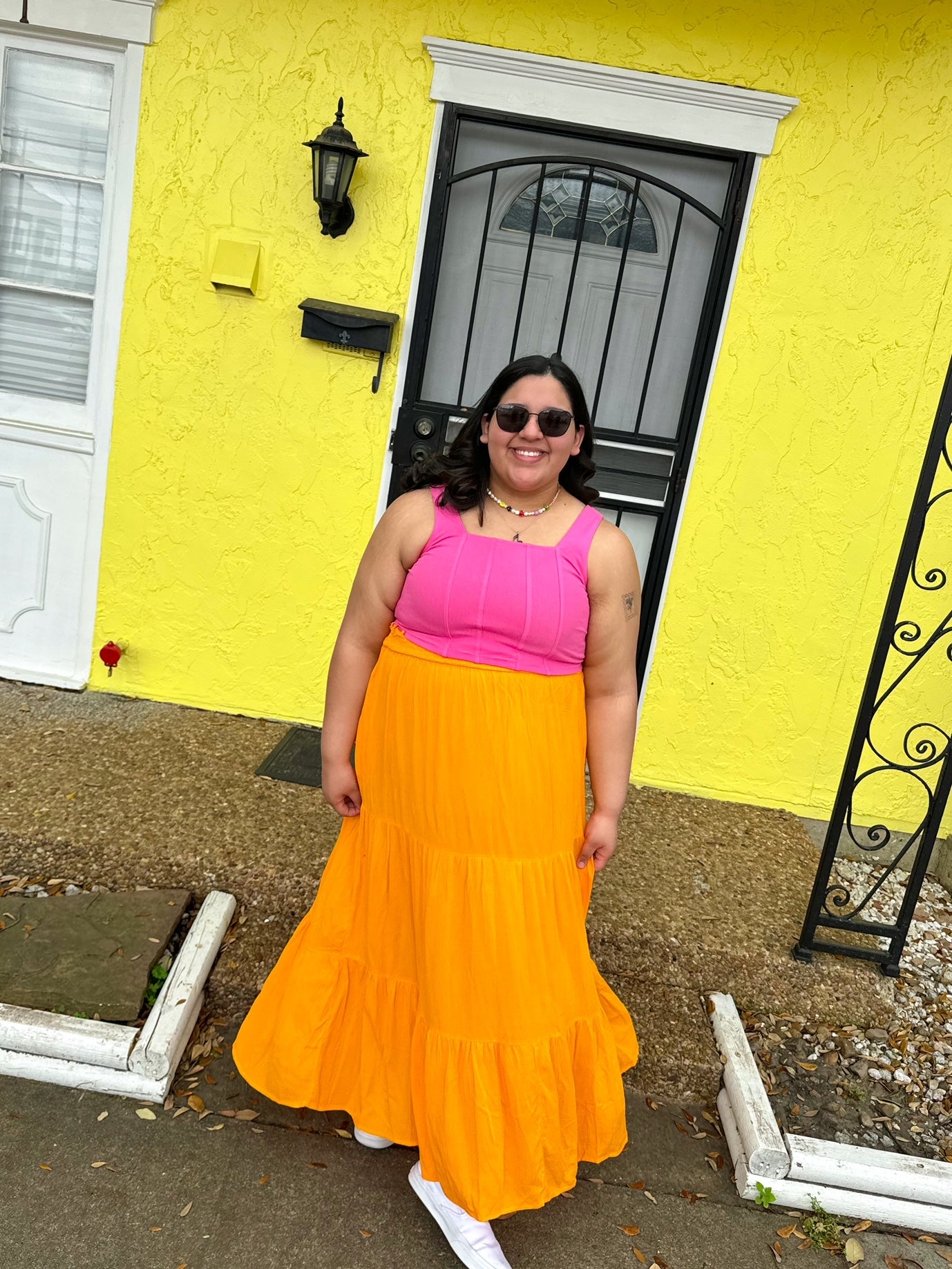 Fast Times Skirt in Marigold (S-3XL)
