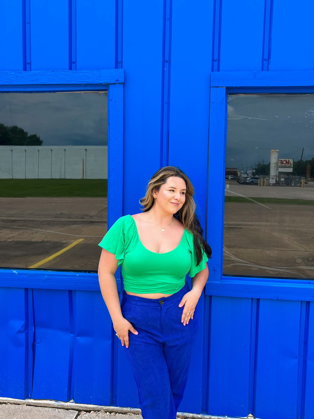 Eyes on You Green Top (S-3X)