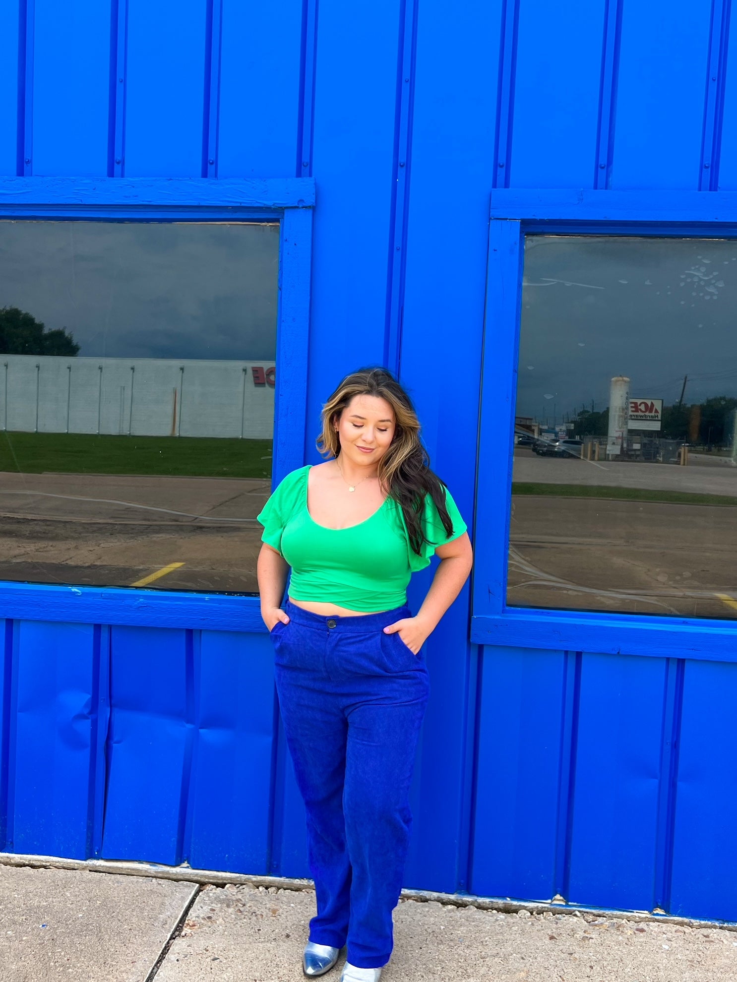 Eyes on You Green Top (S-3X)