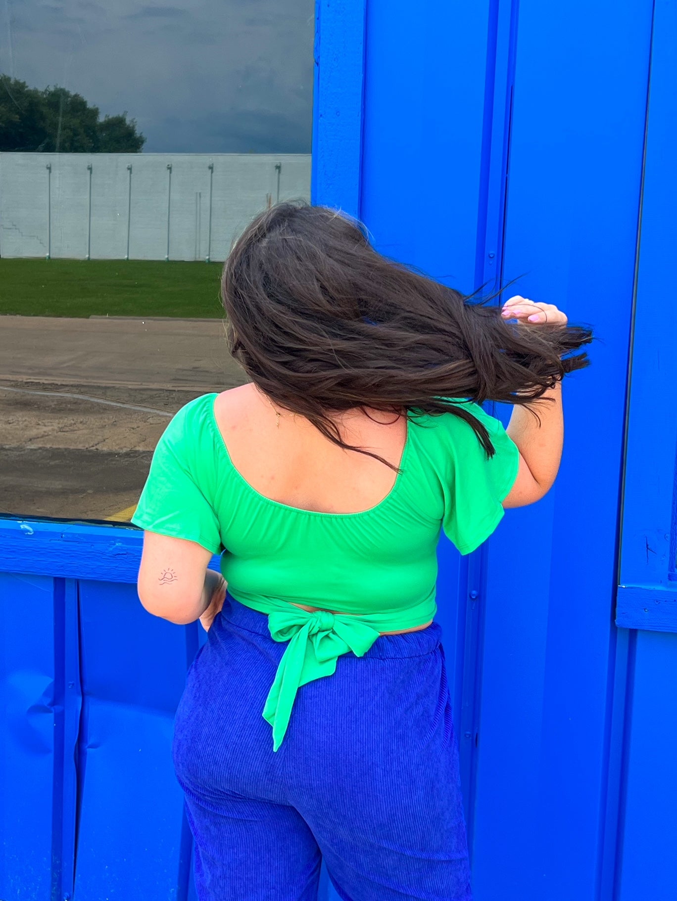 Eyes on You Green Top (S-3X)