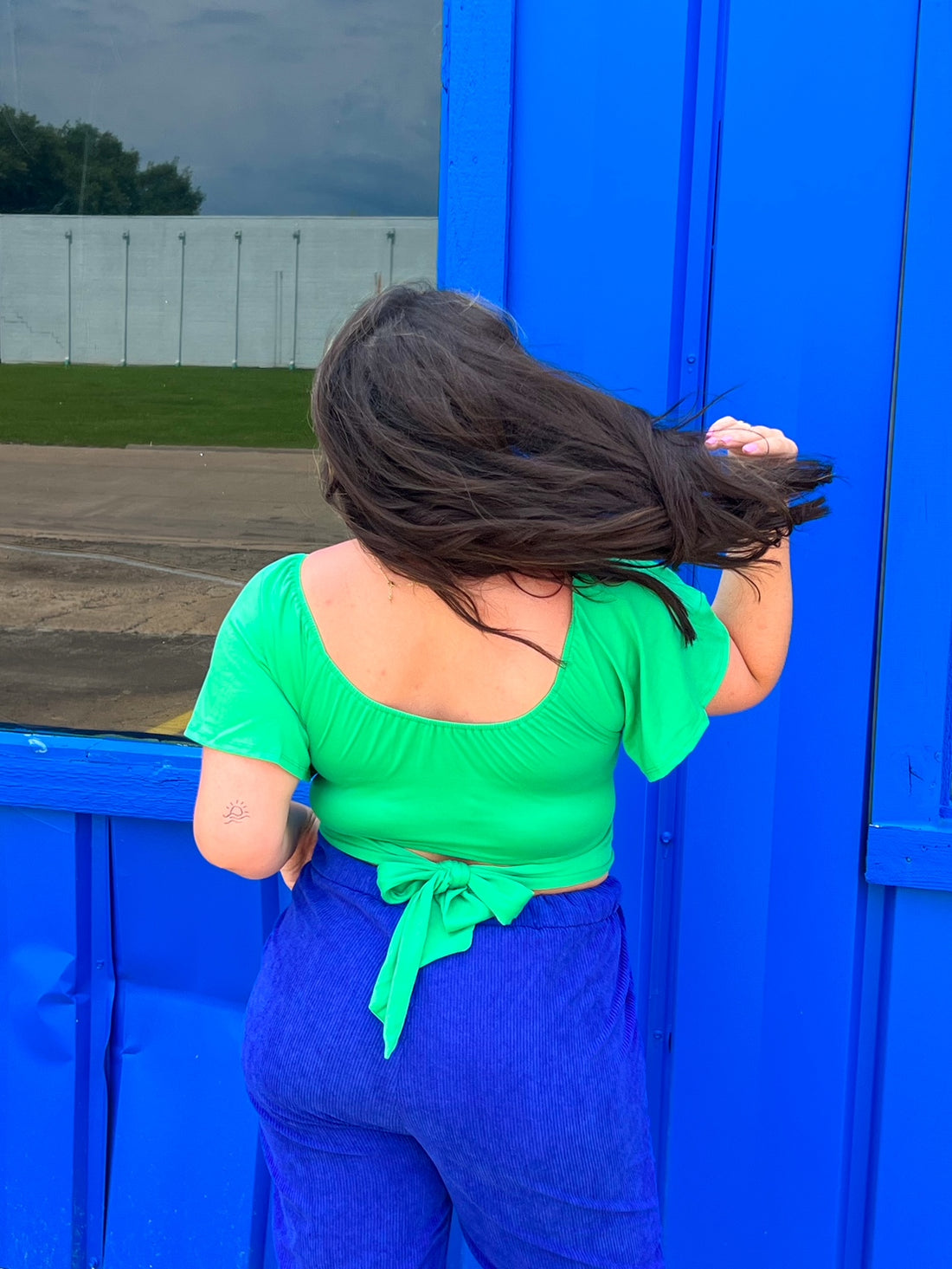 Eyes on You Green Top (S-3X)