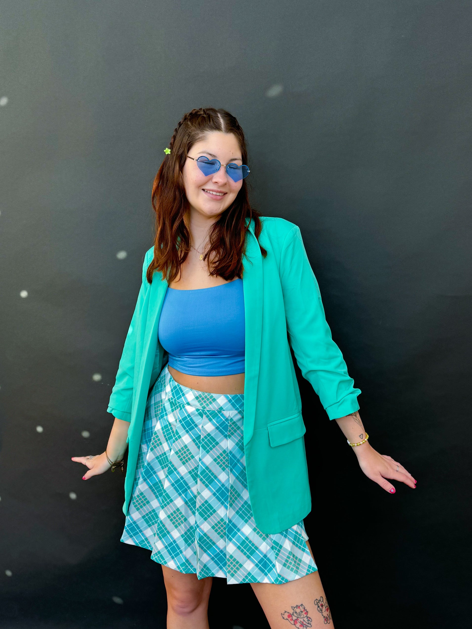 Frosted Fantasy Plaid Skirt (S-2XL)