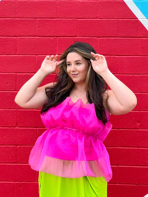 Blooms Pink Tube Top *Extended Sizes