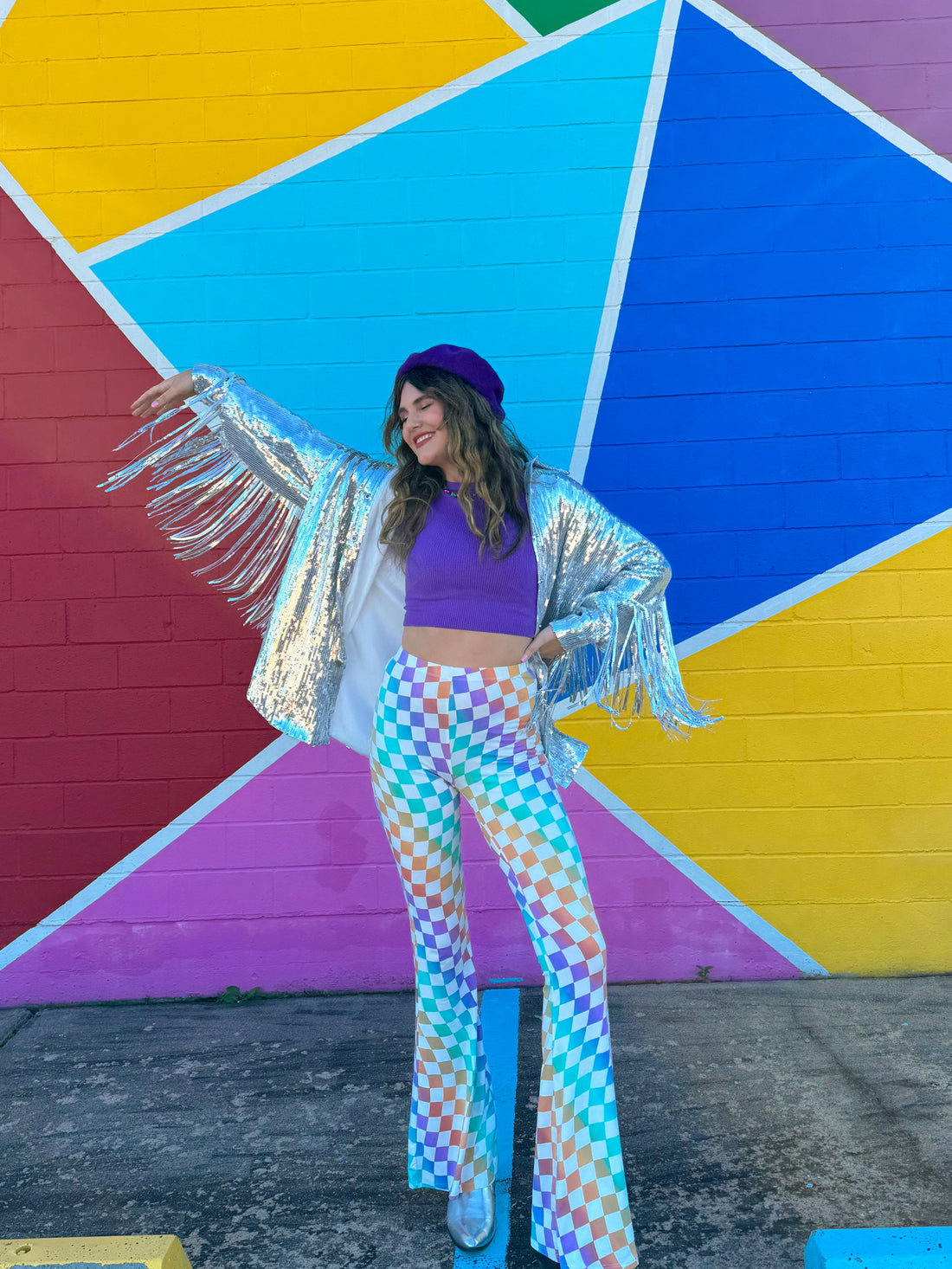 Super Star Fringe Jacket in Silver(S-3XL)