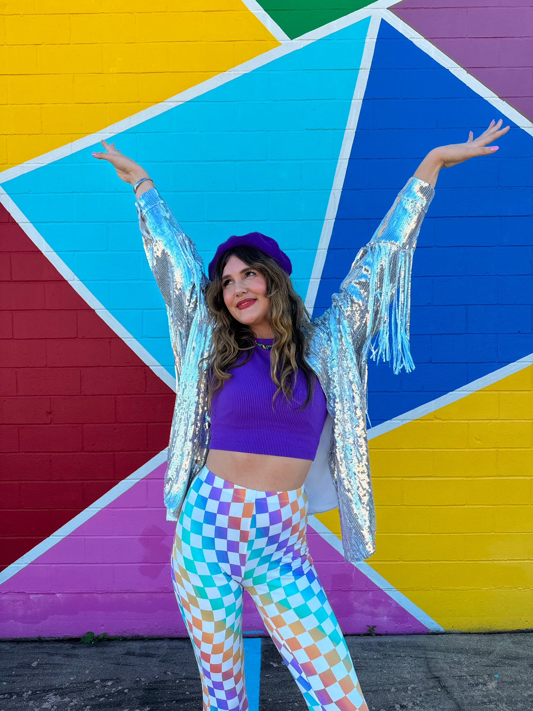 Super Star Fringe Jacket in Silver(S-3XL)