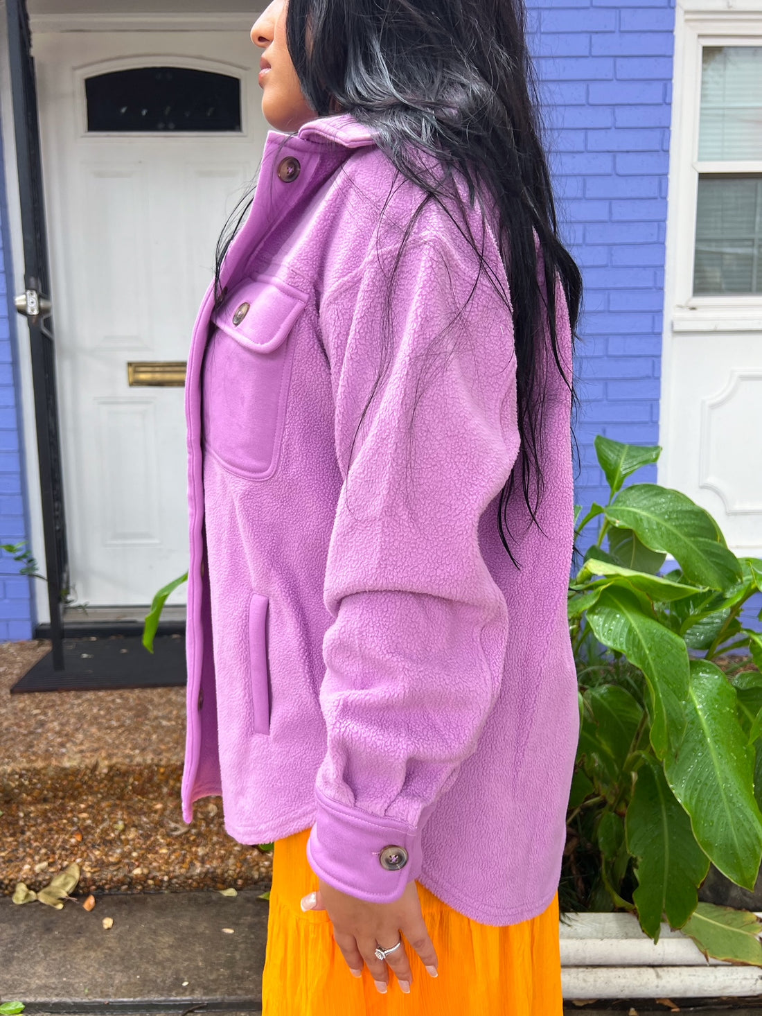 Jupiter Shacket in Light Purple (S-3XL)