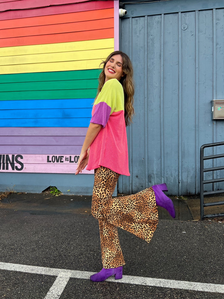 On the Prowl Cheetah Flare Pants (XS-3XL)