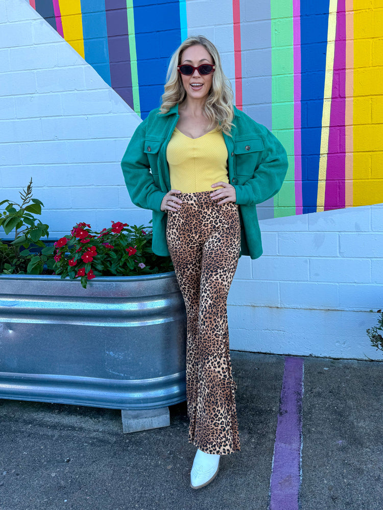 On the Prowl Cheetah Flare Pants (XS-3XL)