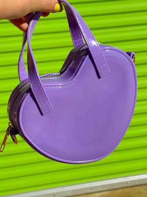 Heartbreak Heart Purse in Lilac