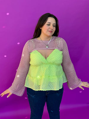 Wonderland Bolero in Light Pink (S-L)