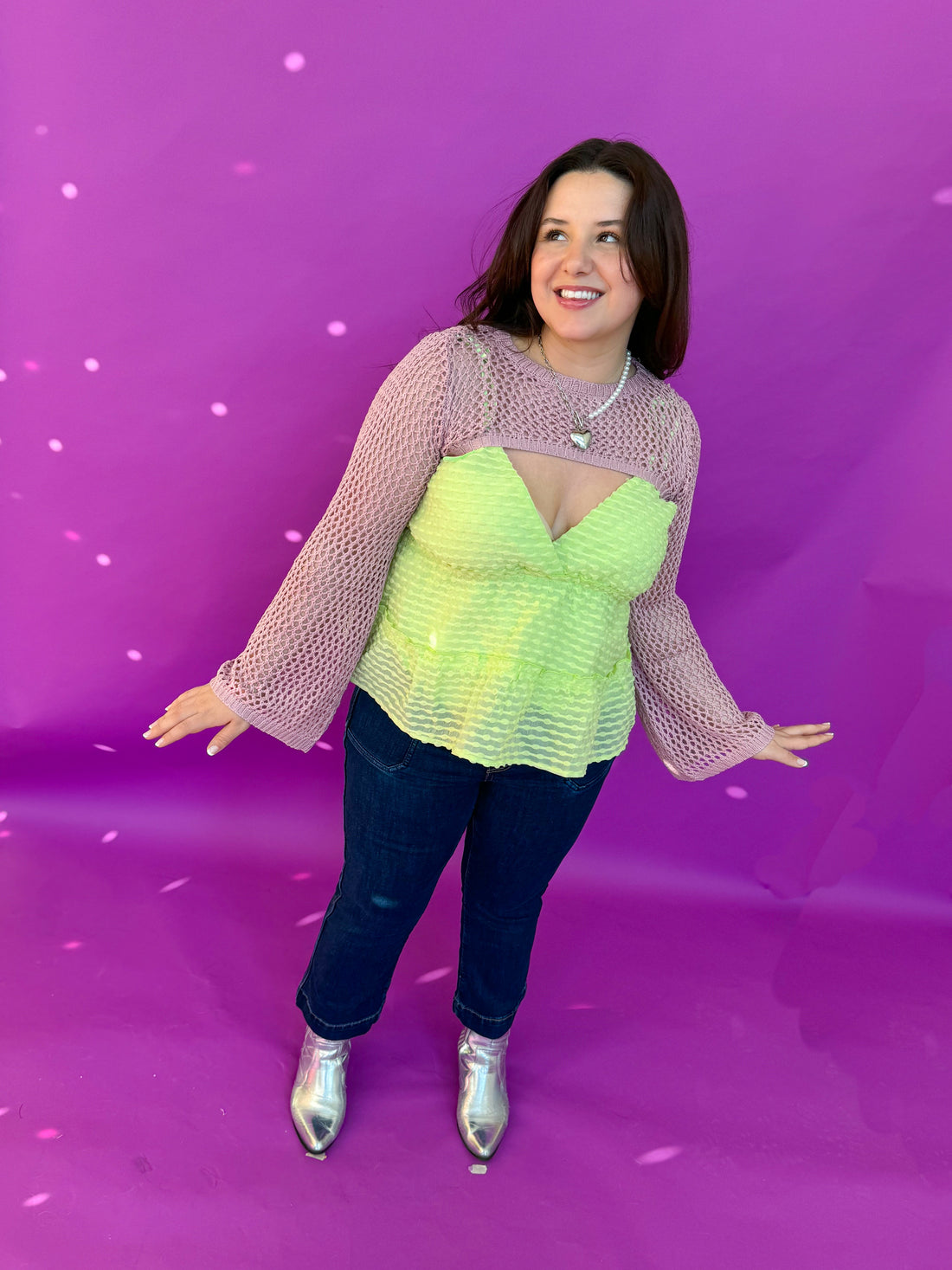 Wonderland Bolero in Light Pink (S-L)