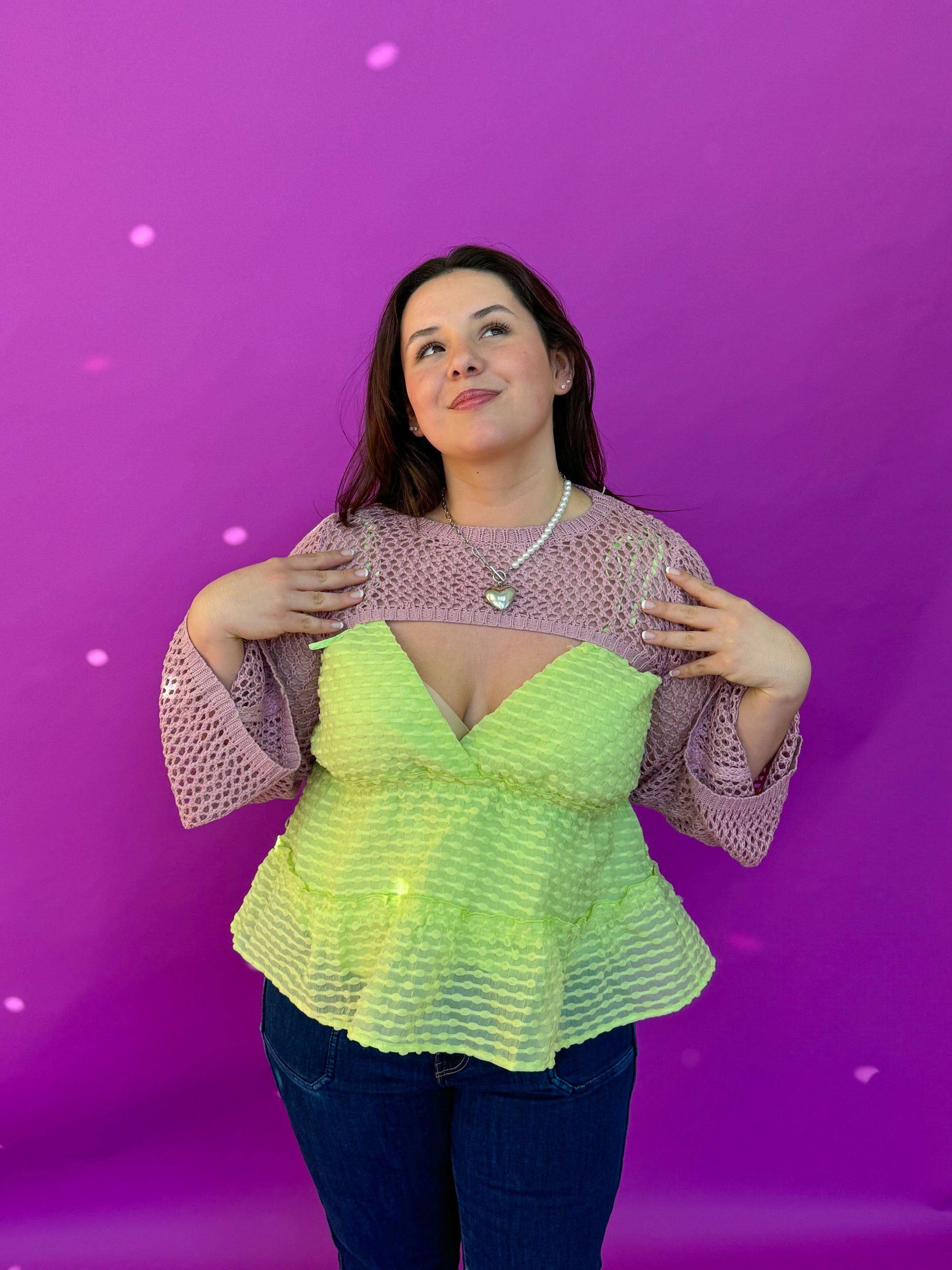 Wonderland Bolero in Light Pink (S-L)