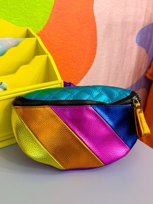 Rainbow Metallic Fanny Pack (S-3XL)