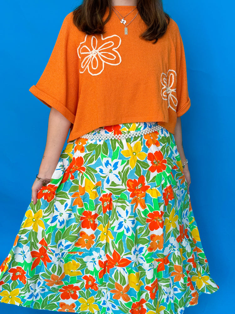 Island Vacation Maxi Skirt (S-3x)