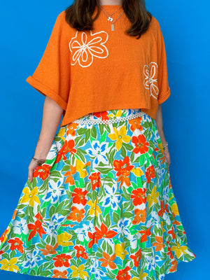 Island Vacation Maxi Skirt (S-3x)