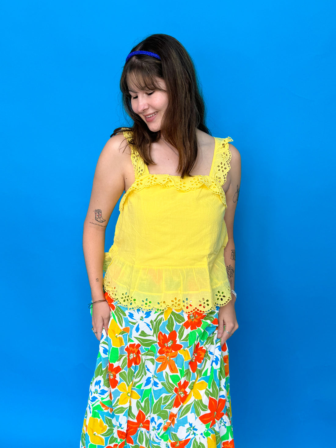 Ruffle Some Feathers Yellow Tank (S-3XL)