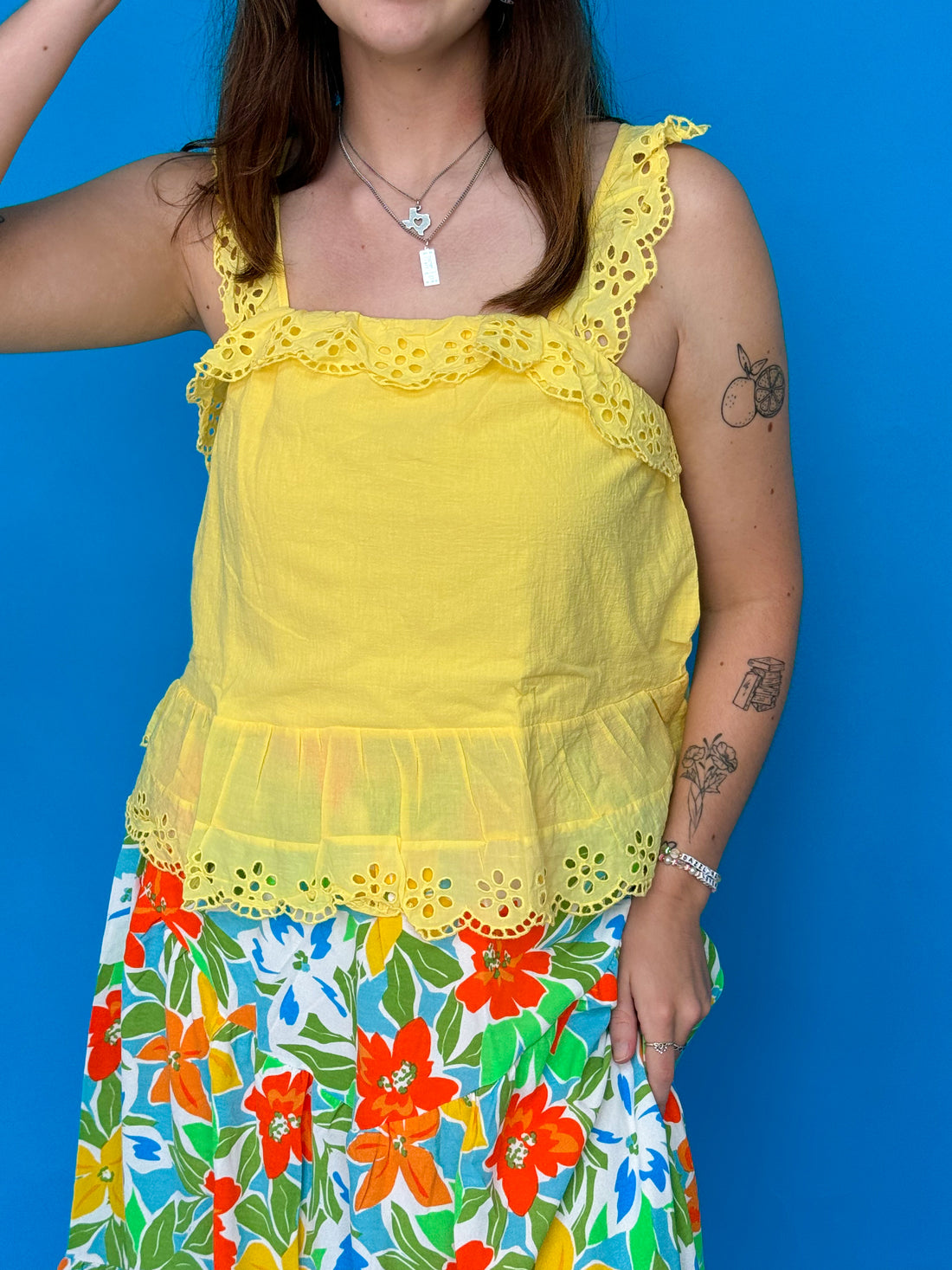 Ruffle Some Feathers Yellow Tank (S-3XL)