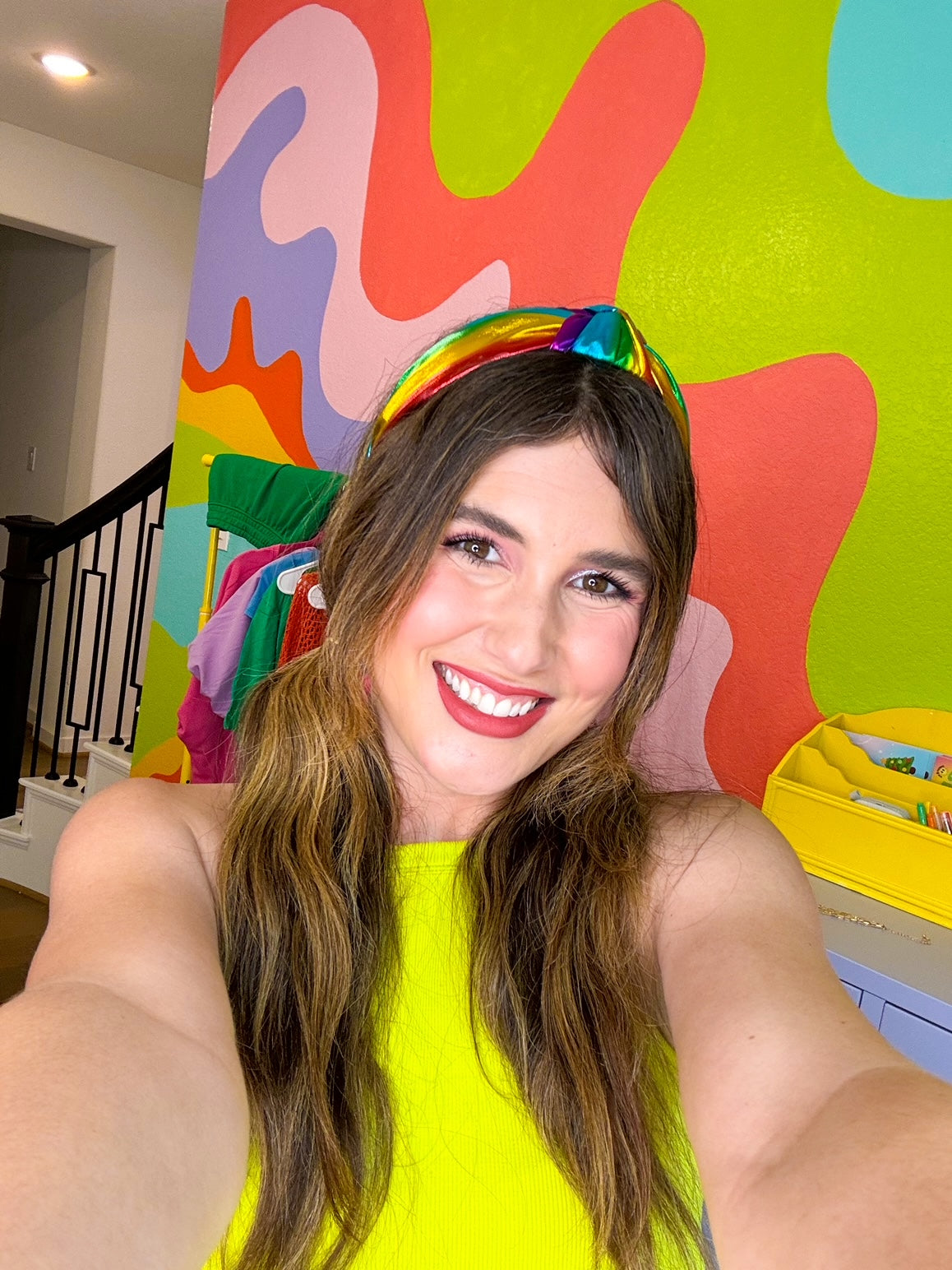 Metallic Rainbow Headband