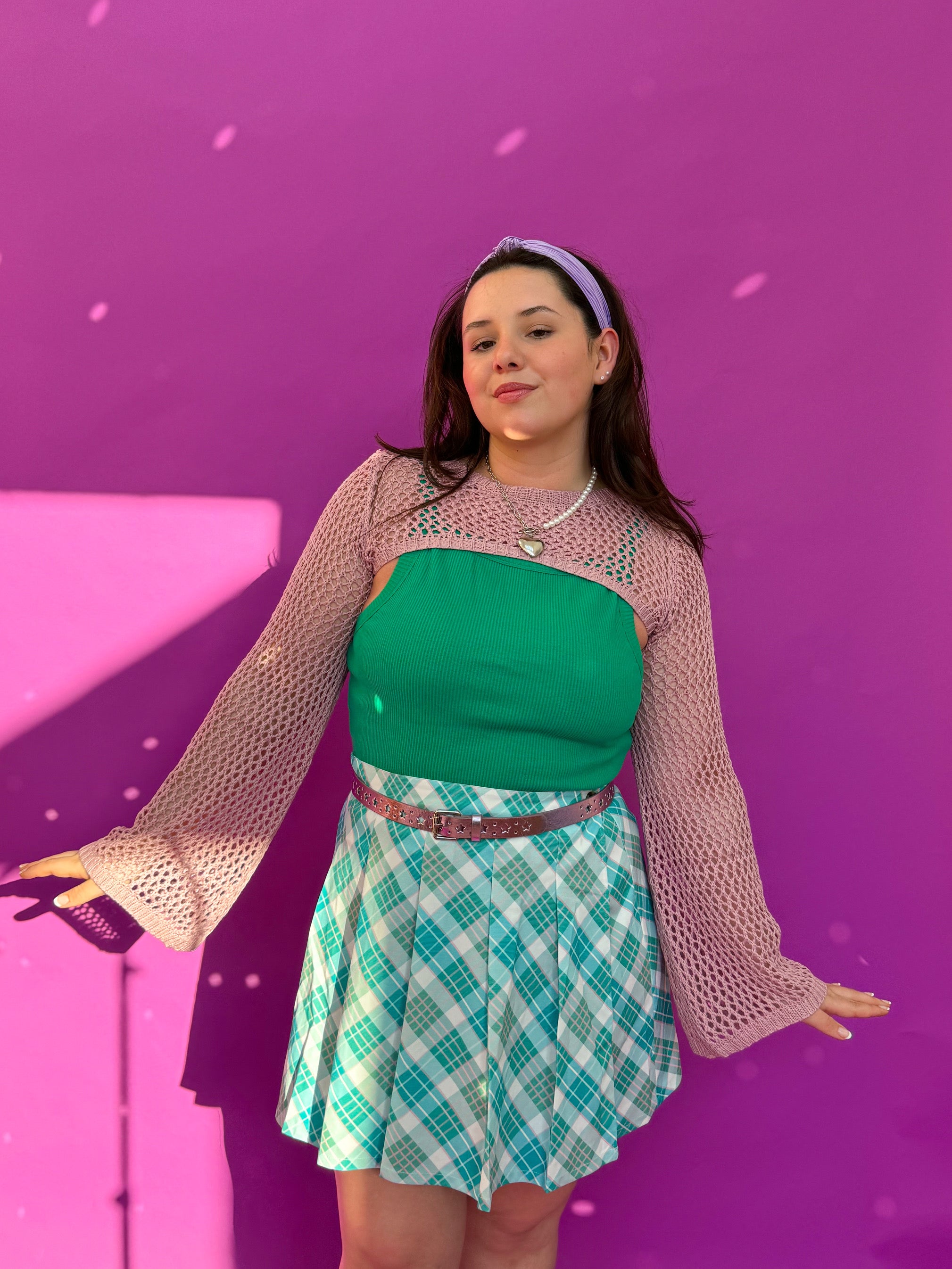 Frosted Fantasy Plaid Skirt (S-2XL)